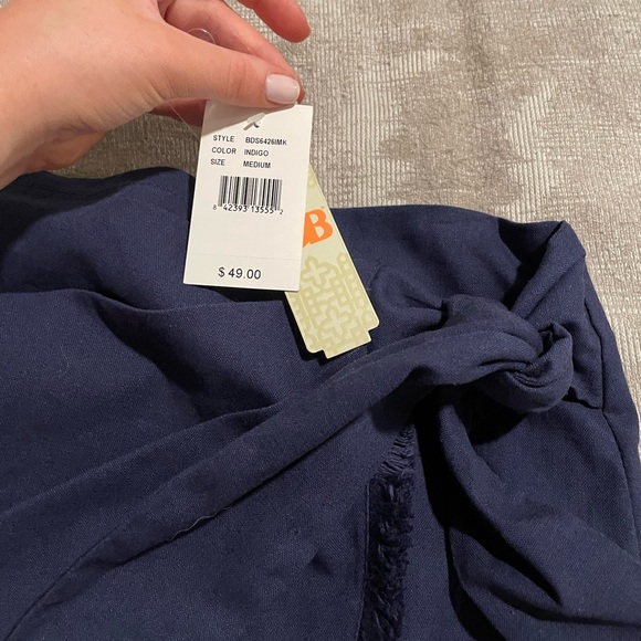 NWT Frayed Hem Wrap Skirt - Picture 3 of 3